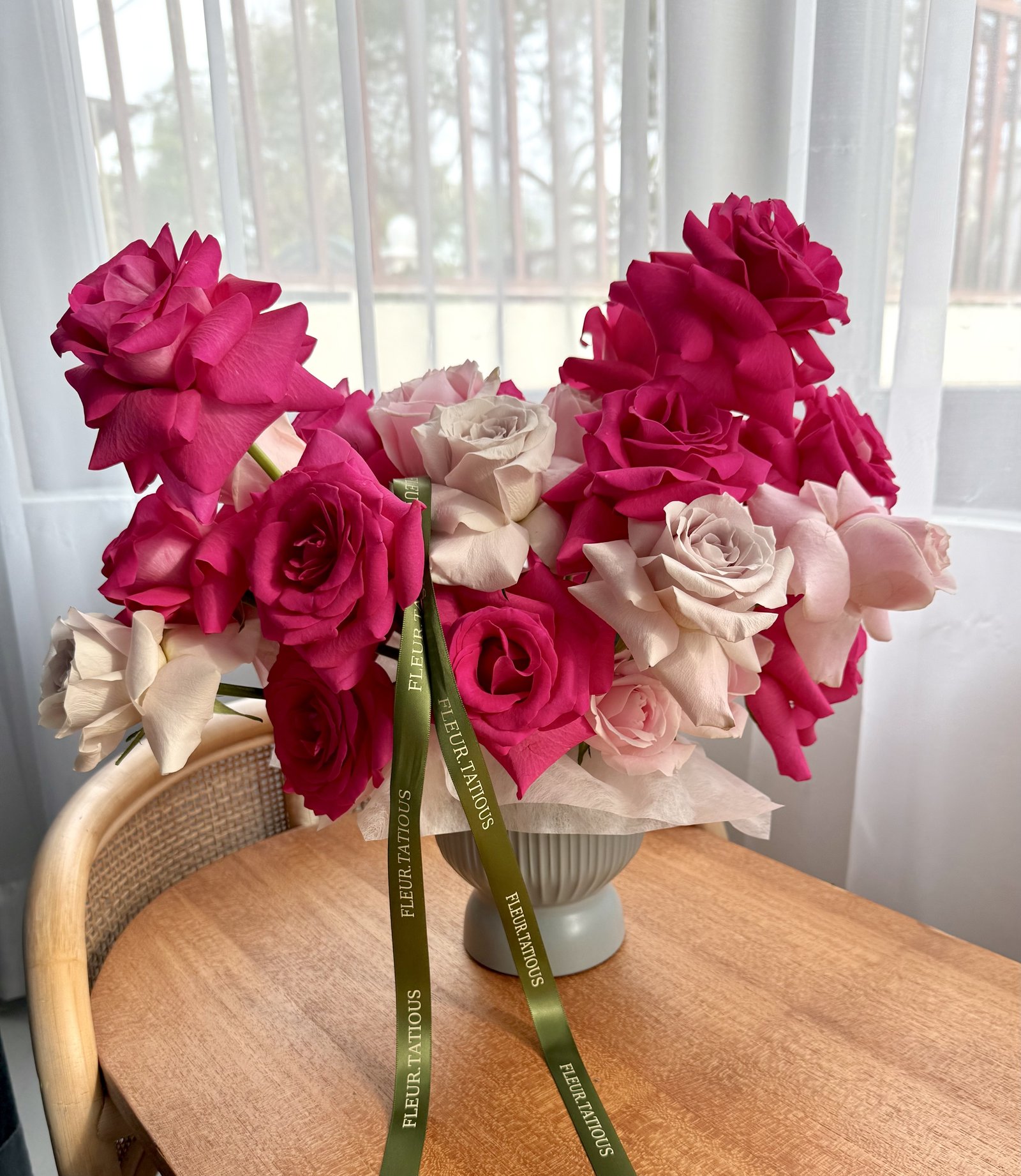 Cherry on Top arrangement — 27 roses
